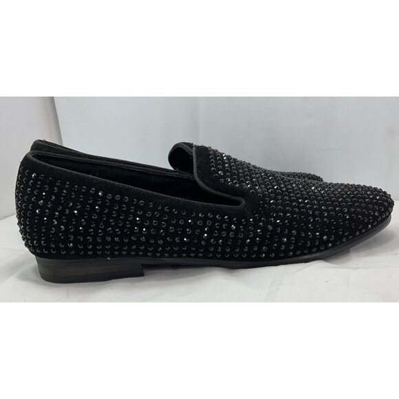New! STEVE MADDEN CAVIRR BLACK 9.5/men/Slip-on. /Rhinestone embellished. main image 4